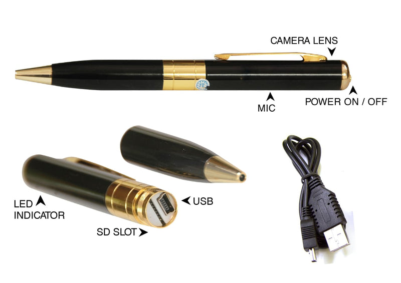 HIDDEN CAMERA PEN 1080P 4K HD