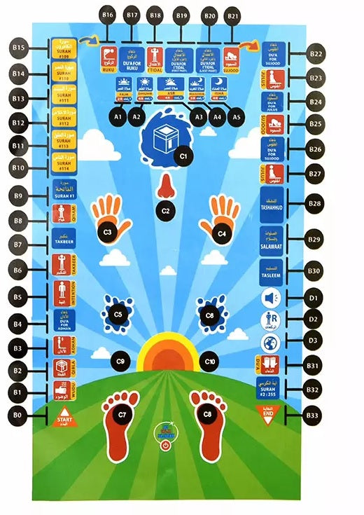 Electronic Educational Learning Prayer Mat for Kids